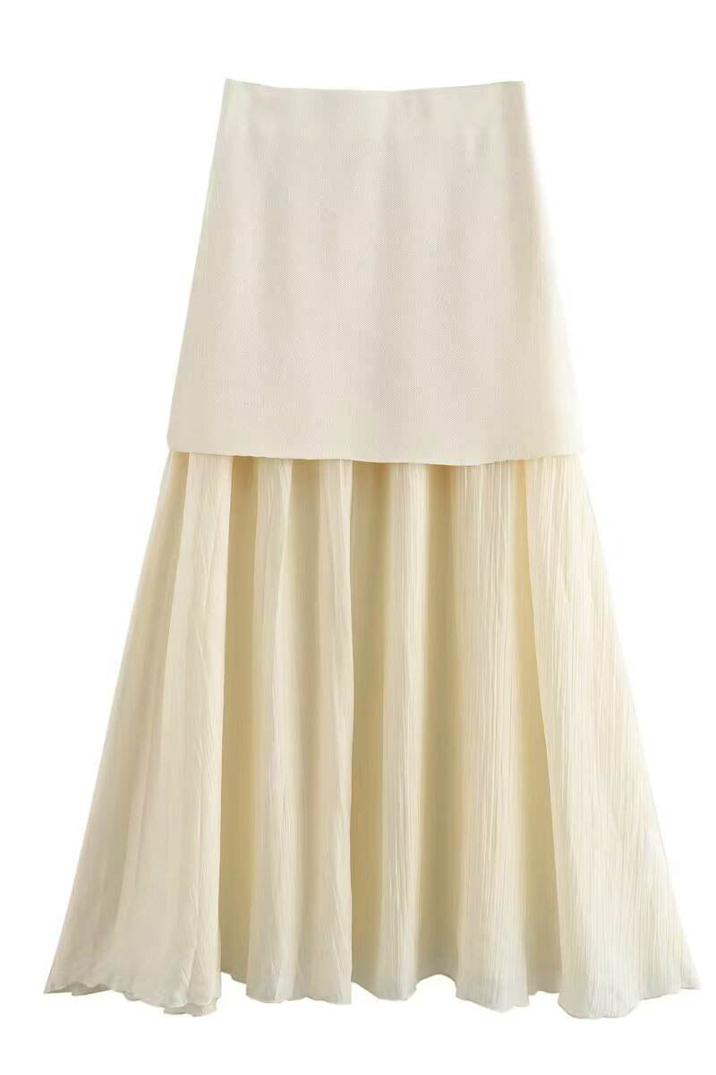 Coordinated Summer Urban V-Neck Skirt Set