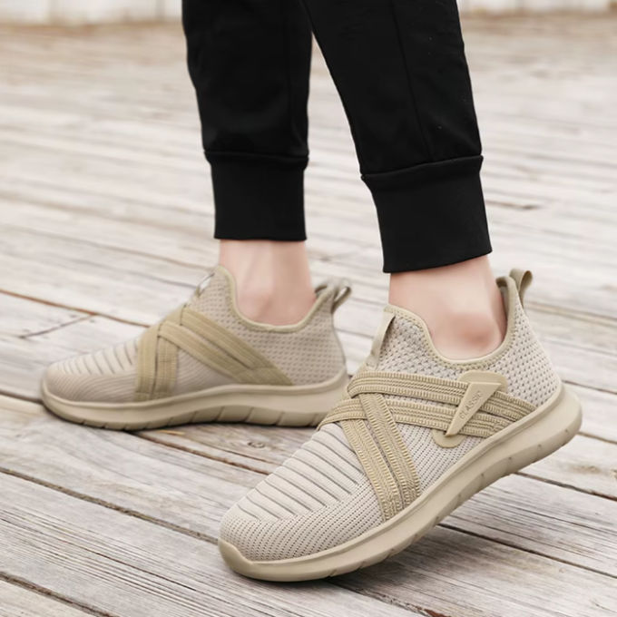 Knit Slip-On Shoes with Cushioned Sole