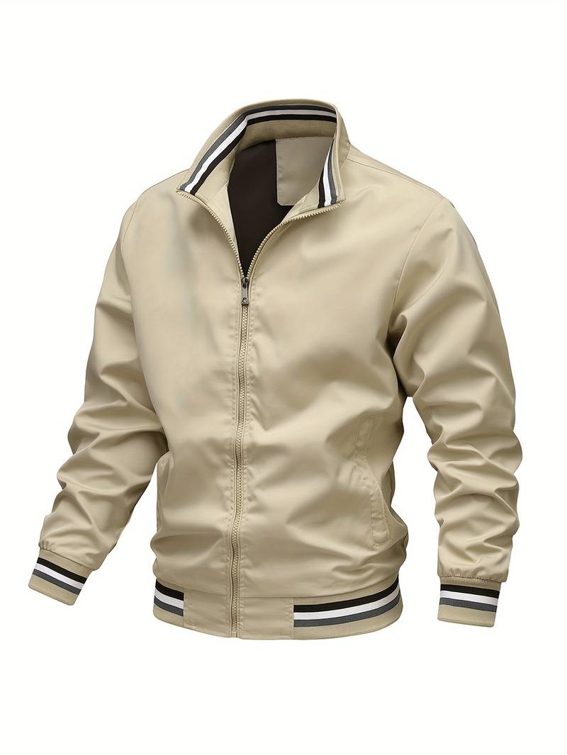 Lightweight Polyester Bomber Jacket