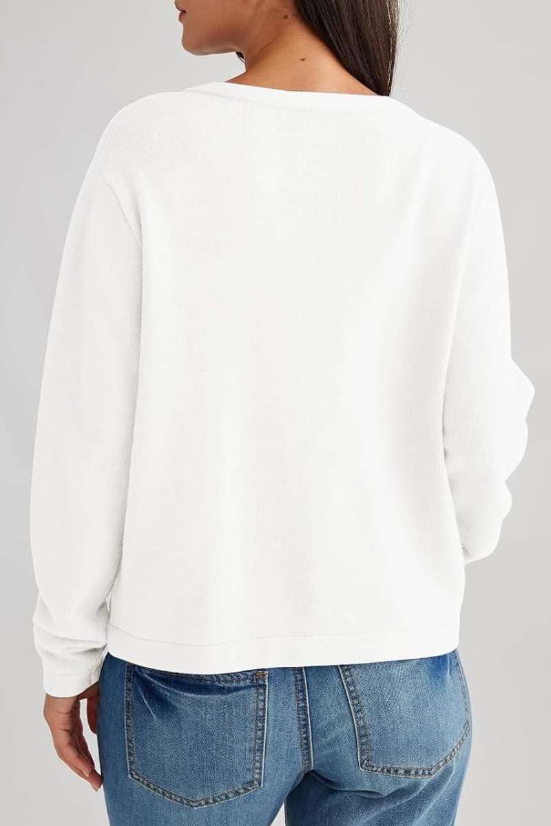 Relaxed Daily Solid Pocket Buttons Crew Neck Outerwear(3 Colors)