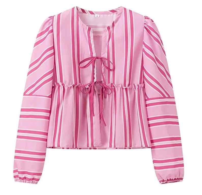 Modern Stripes Shorts & Blouse