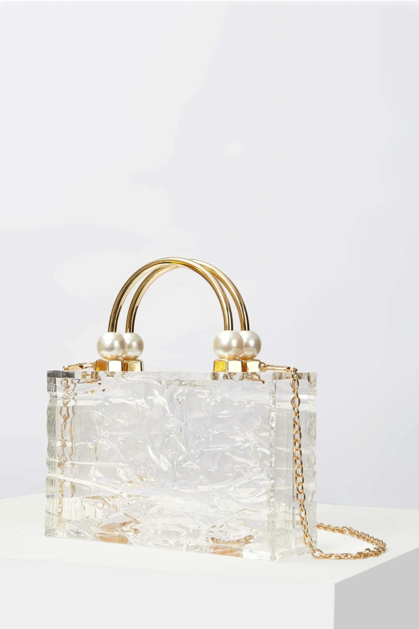 Modern Acrylic Transparent Box Handbag