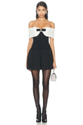 Chanel Style One-Shoulder Short Dress