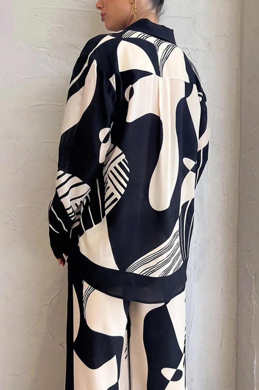 Coordinated Trendy Graffiti Print Set