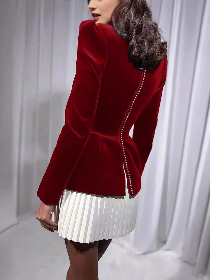 Refined Square Neck Short Skirt