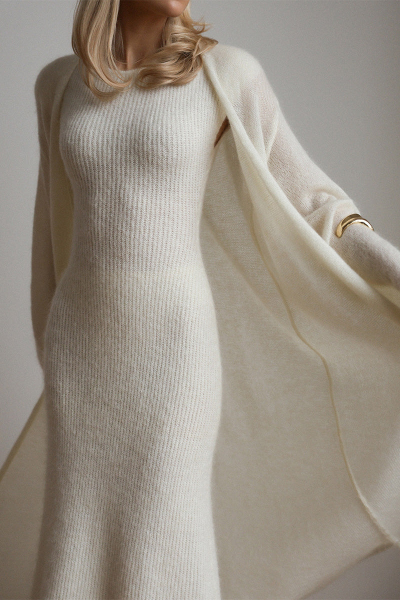Cozy Knit Cardigan & Knit Dress Set