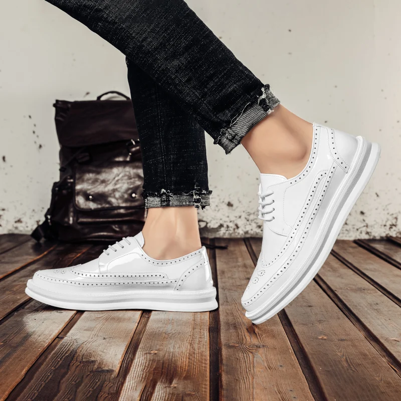 Leather Brogue Shoes with All-Day Comfort