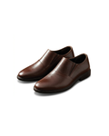 Leather Slip-On Shoes with Patina Finish