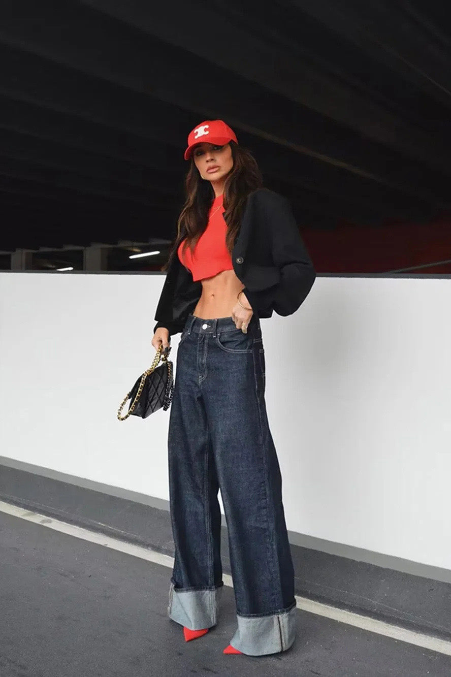 Coordinated 90s Retro Denim Set