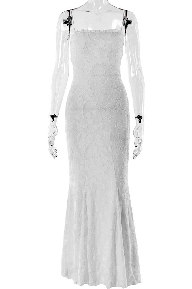Tied Allure - Open-Back Slim Dress