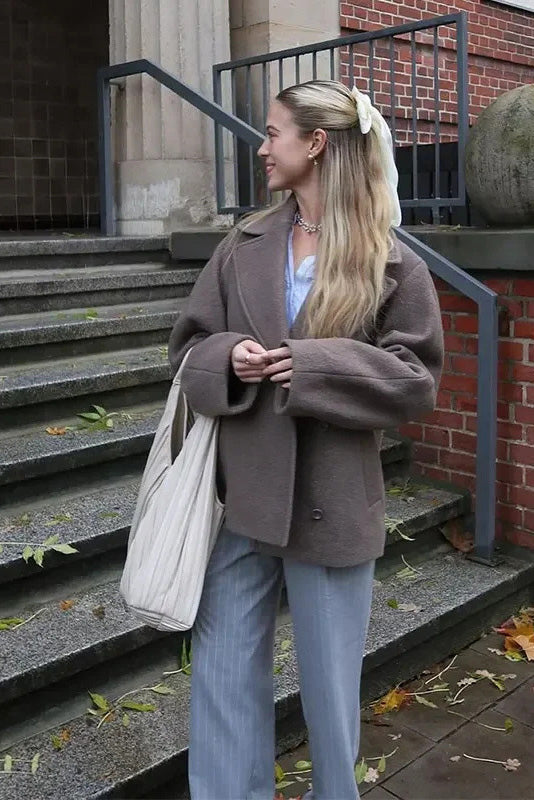 Modern Ultimate Cold-Tone Korean Cropped Jacket