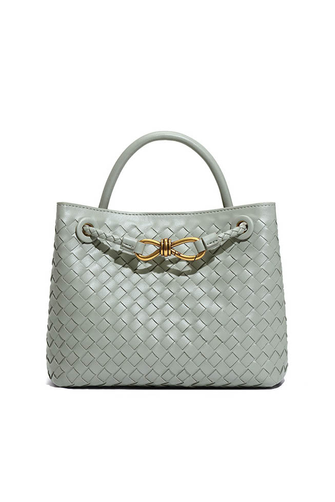 Modern Light & Shadow Artistic Woven Tote