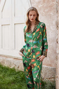 Coordinated Green Constellation Print Pajama Set