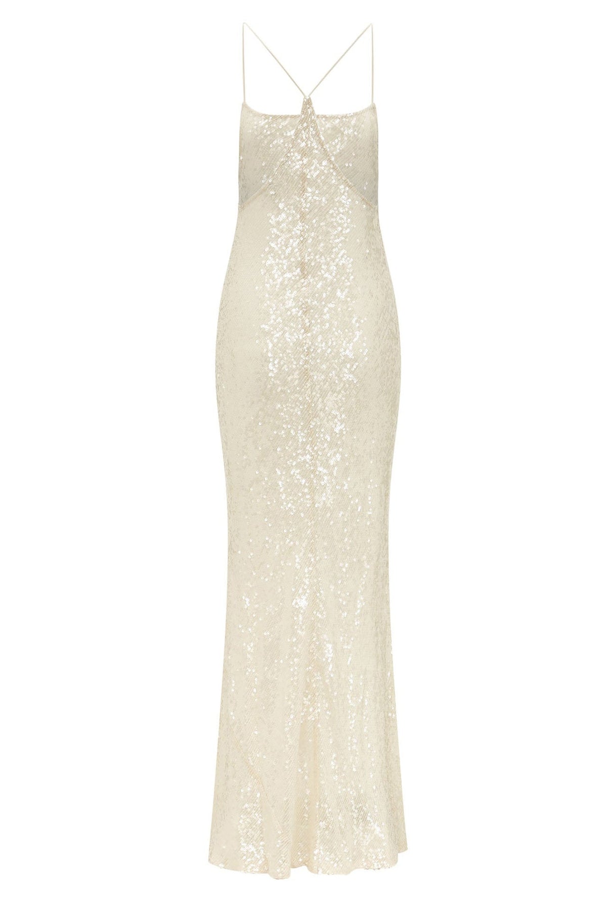 Modern "Gilded Mermaid" Halter Dress