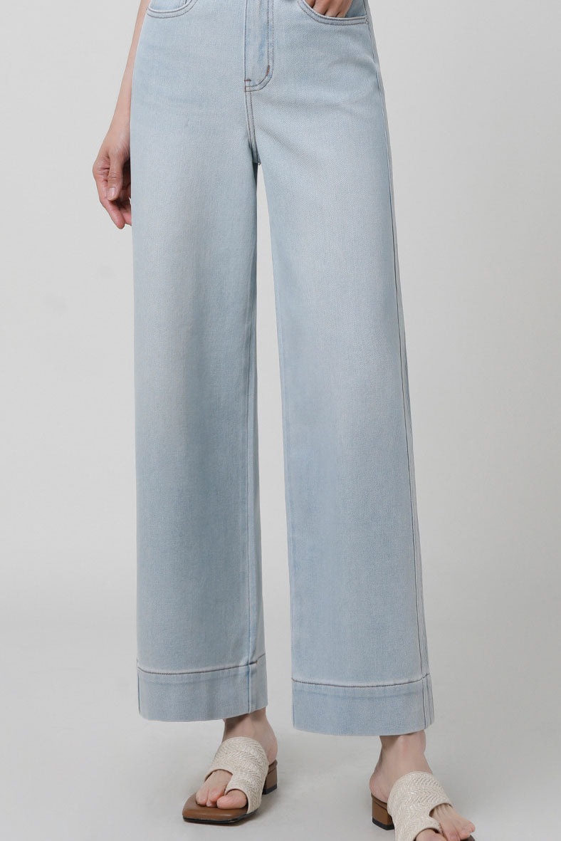 High-Waisted Wide-Leg Jeans