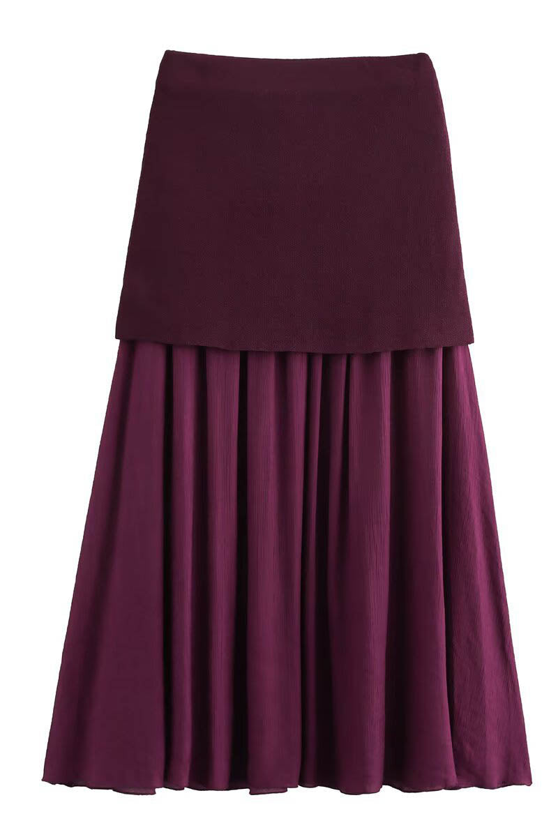 Coordinated Summer Urban V-Neck Skirt Set