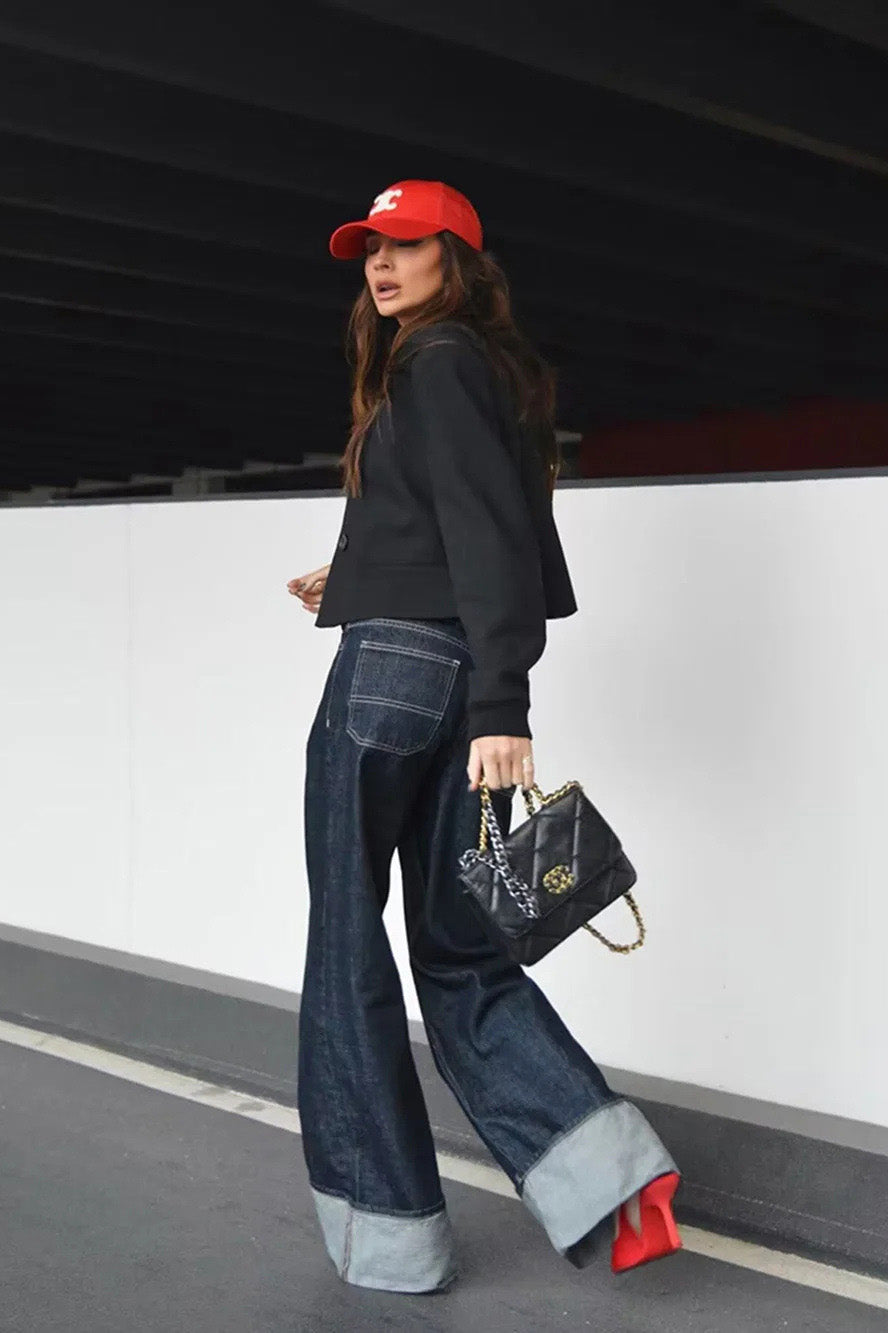 Coordinated 90s Retro Denim Set