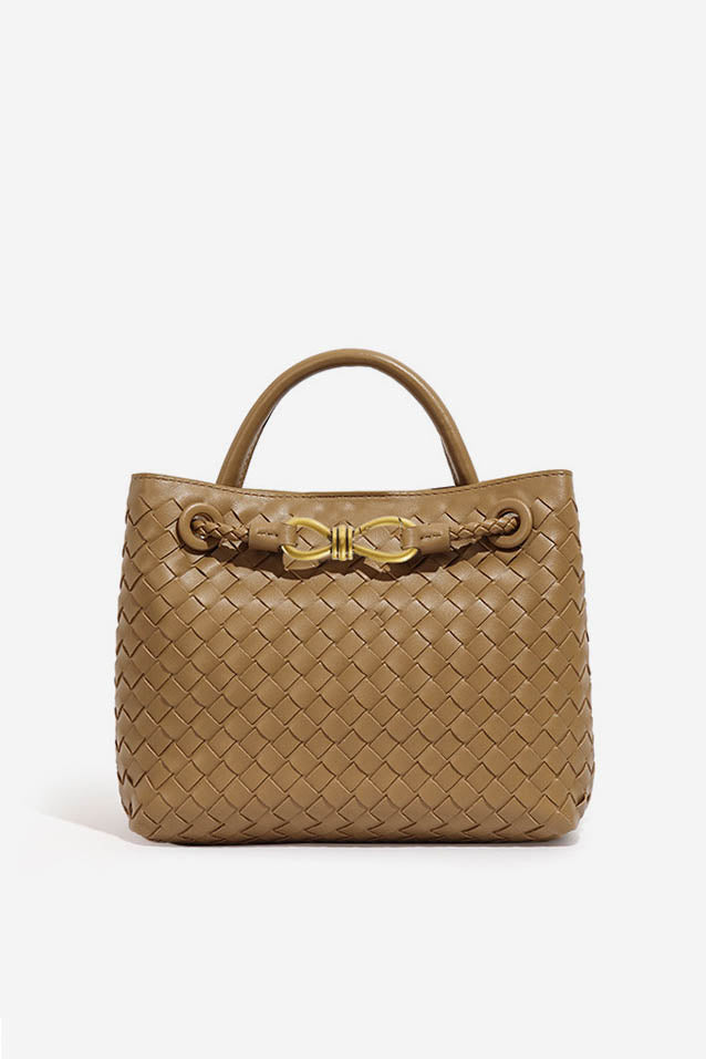 Modern Light & Shadow Artistic Woven Tote
