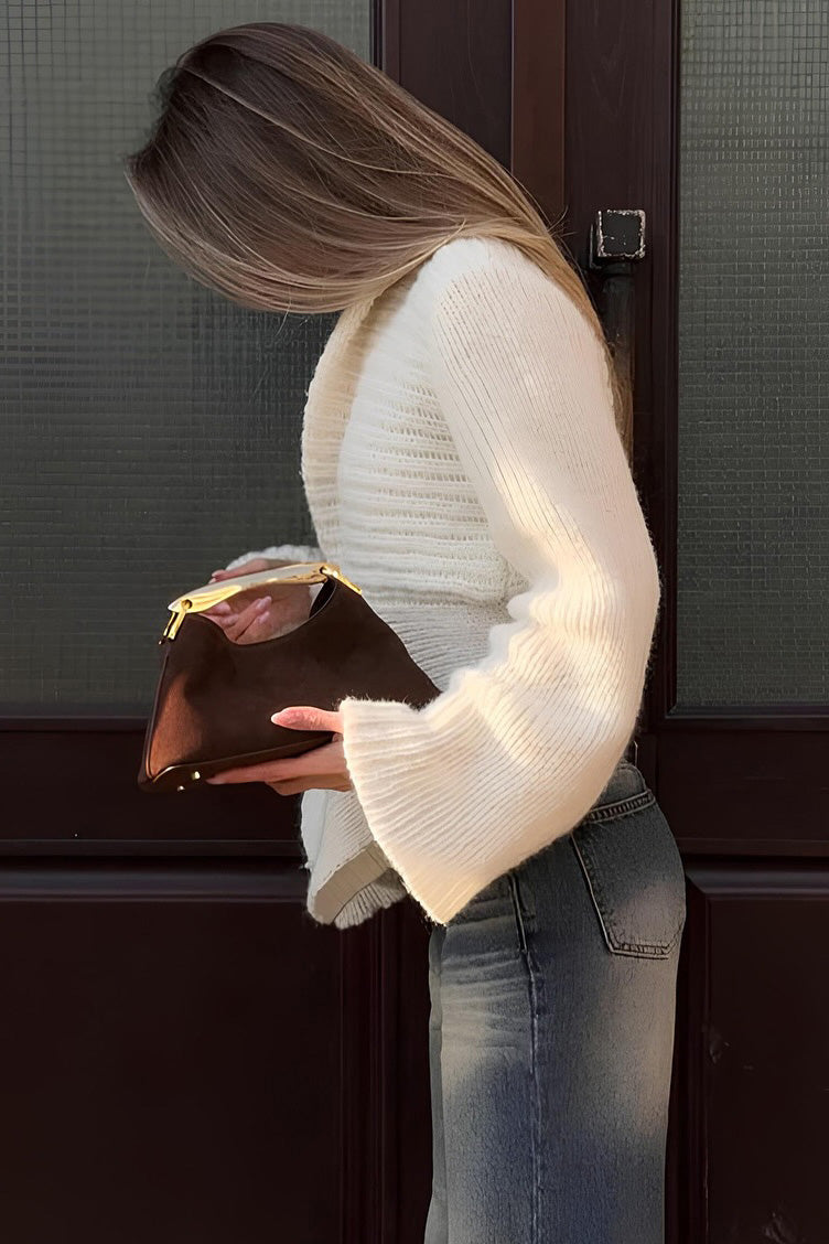 Luxury Lrregular Knitted Knit Cardigan