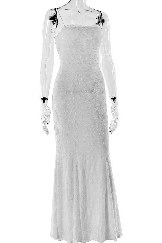 Tied Allure - Open-Back Slim Dress
