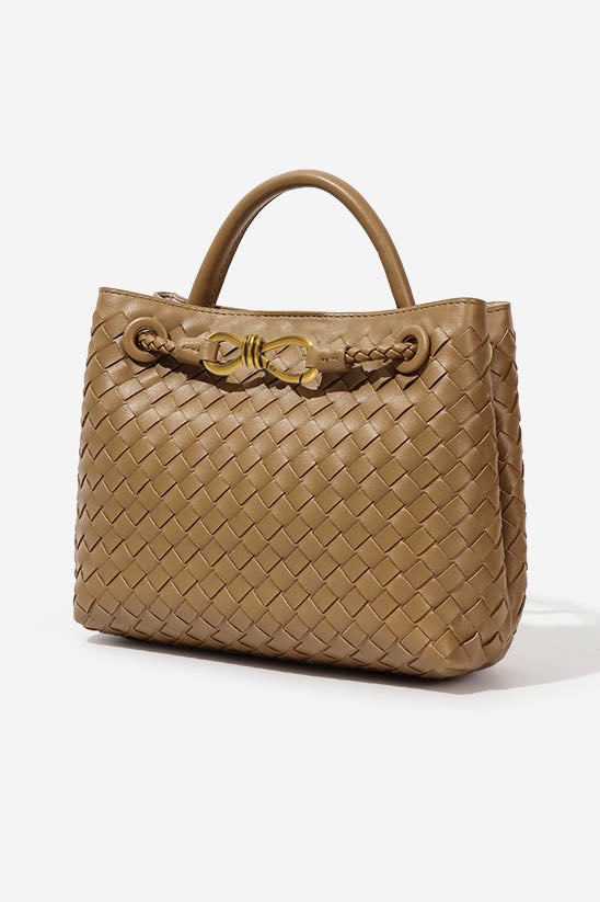 Modern Light & Shadow Artistic Woven Tote