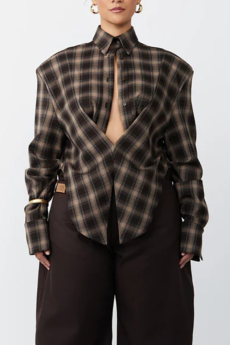 Modern Personalized Declaration Plaid Shirt