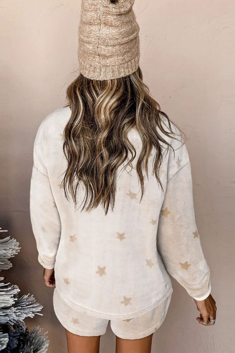 Five-Pointed Star Plush Fashion Relaxed Suit