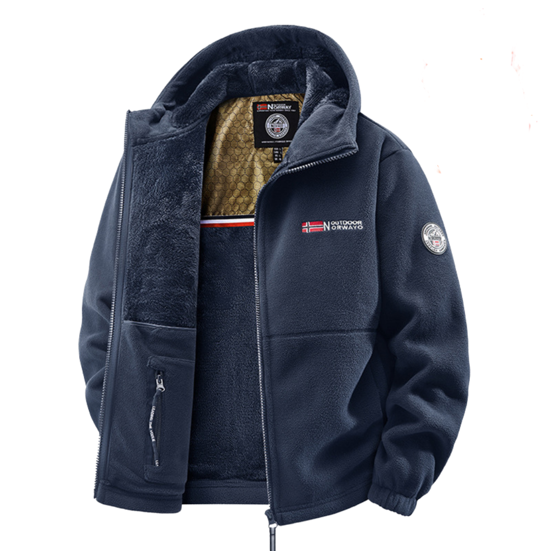 Water-Resistant Jacket with Hood
