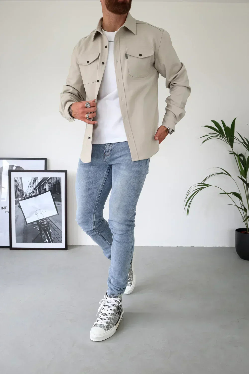 Breathable Polyester Shirt Jacket