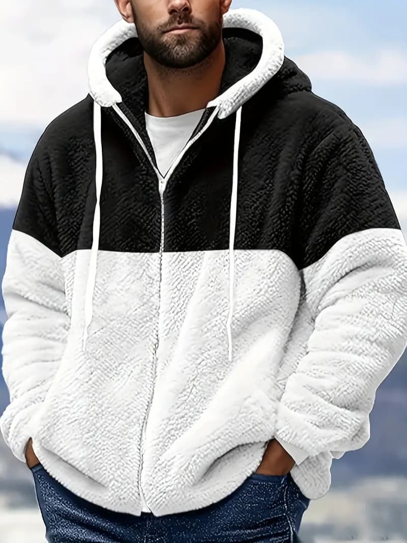 Fleece Hoodie with Fleece-Lined