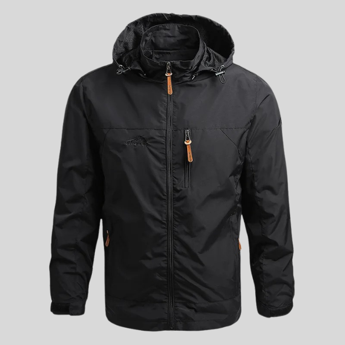 Water-Resistant Jacket with Zip Front