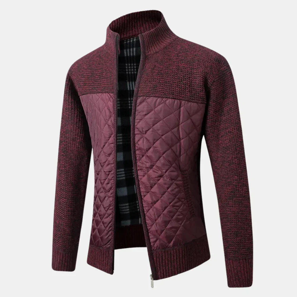 Knit Cardigan with Slim Fit