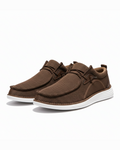 Mesh Loafers with Woven Detail