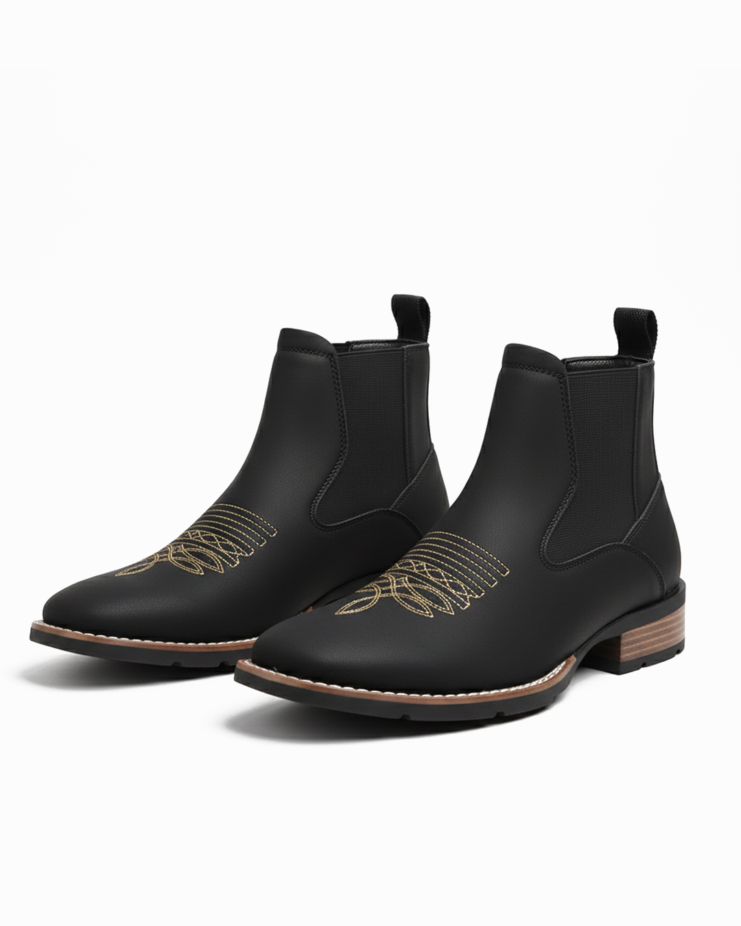 Chelsea Boots with Stacked Heel