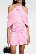 Summer Halter Fitted Mini-Length Dress