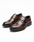 Polished Full-Grain Leather Shoes with Rubber Sole