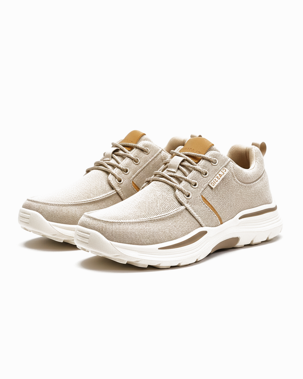 Canvas Sneakers with Moc-Toe Stitching
