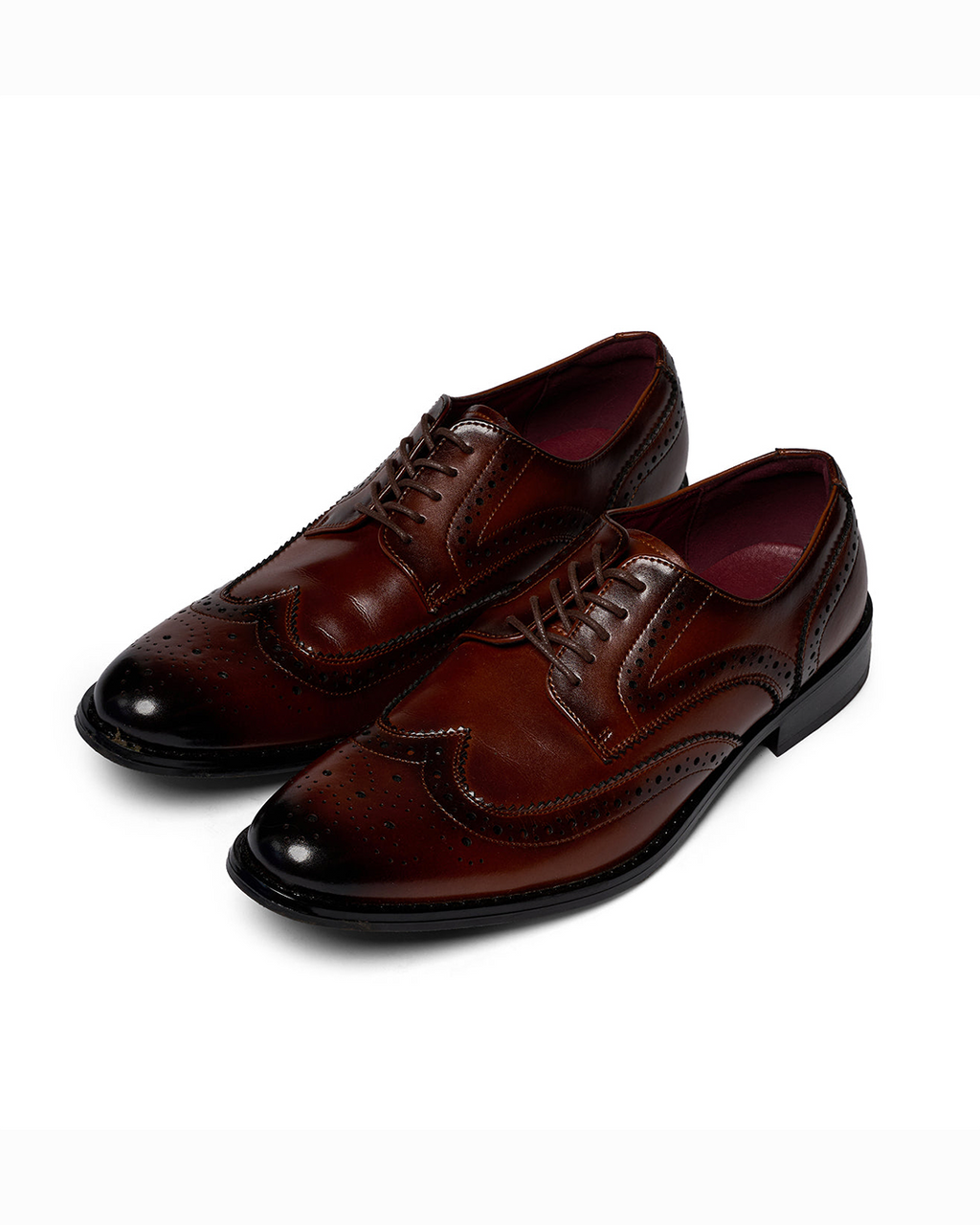 Cowhide Leather Oxford Shoes with Breathable Upper