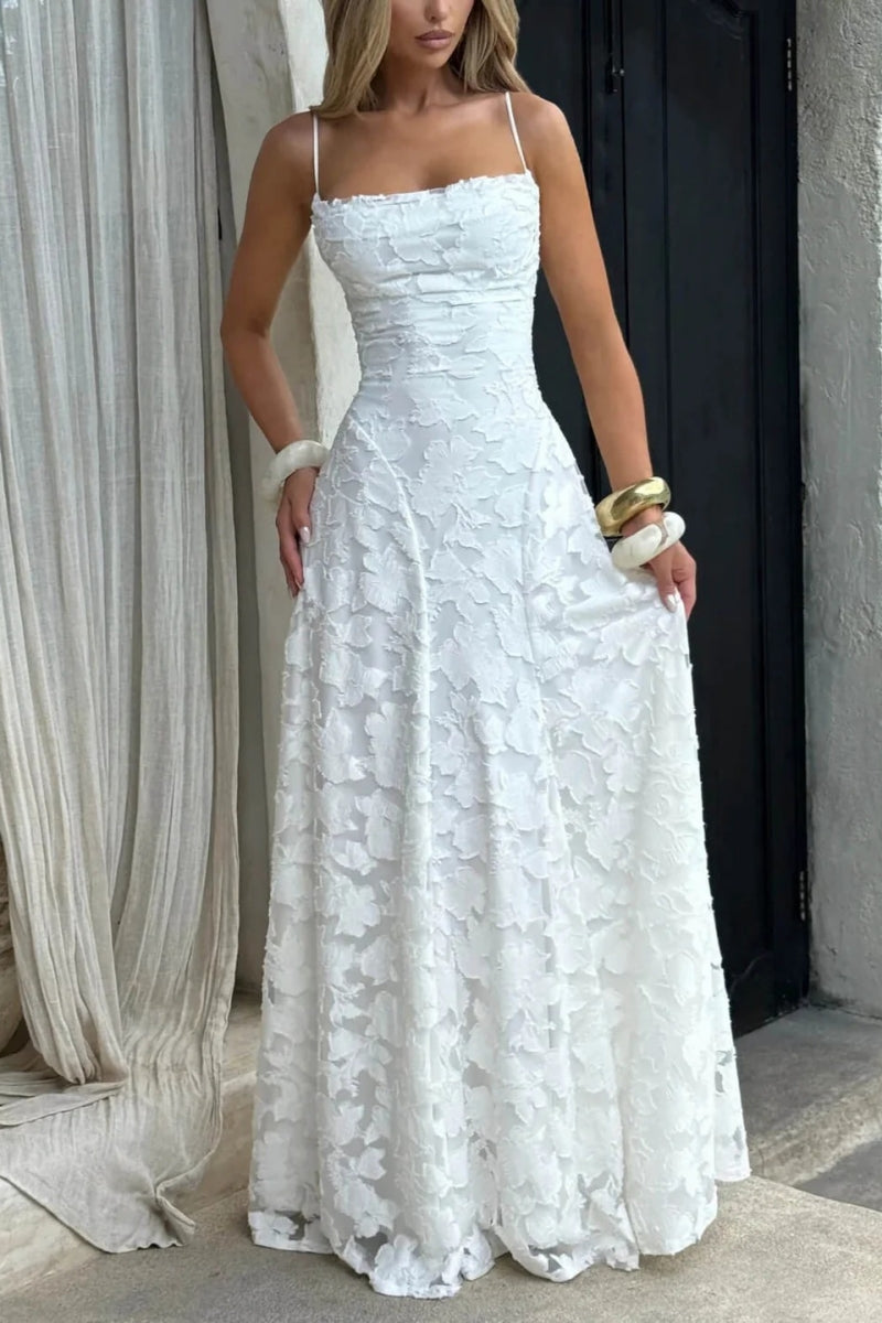 Jacquard Maxi-Length Dress