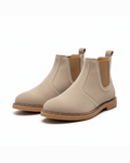 Cowhide Leather Chelsea Boots with Shock-Absorbing Sole
