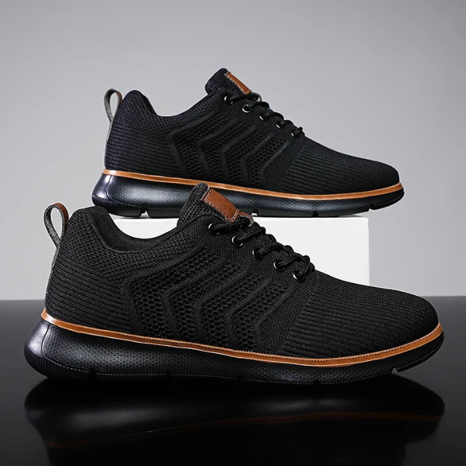 Mesh Knit Sneakers with Reinforced Stitching