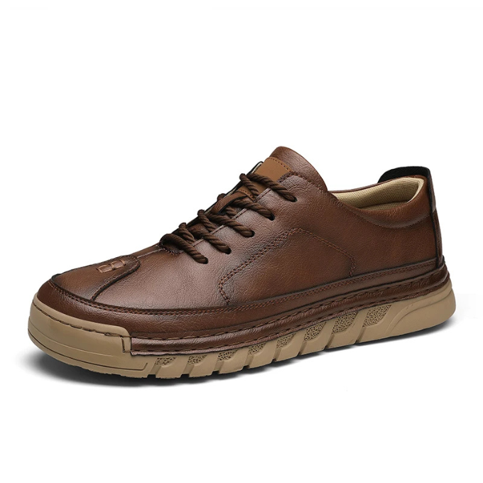 Full-Grain Leather Shoes with Precision Stitching