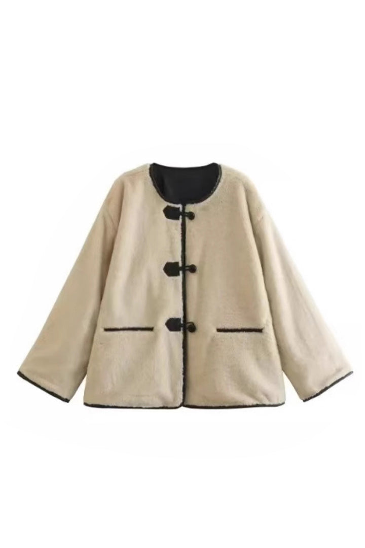 Modern Lambskin Loose Jacket