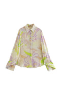 Flow Patterned Blouse Set