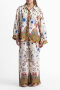 Featured Ethnic Print Loose Oversize Trousers Set