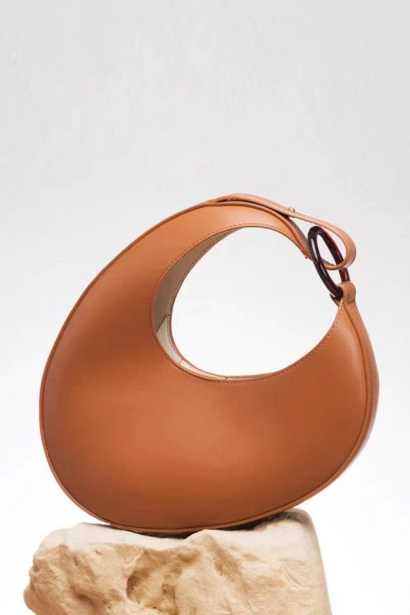 Modern Italian Niche Design Crescent Hobo Shoulder Bag