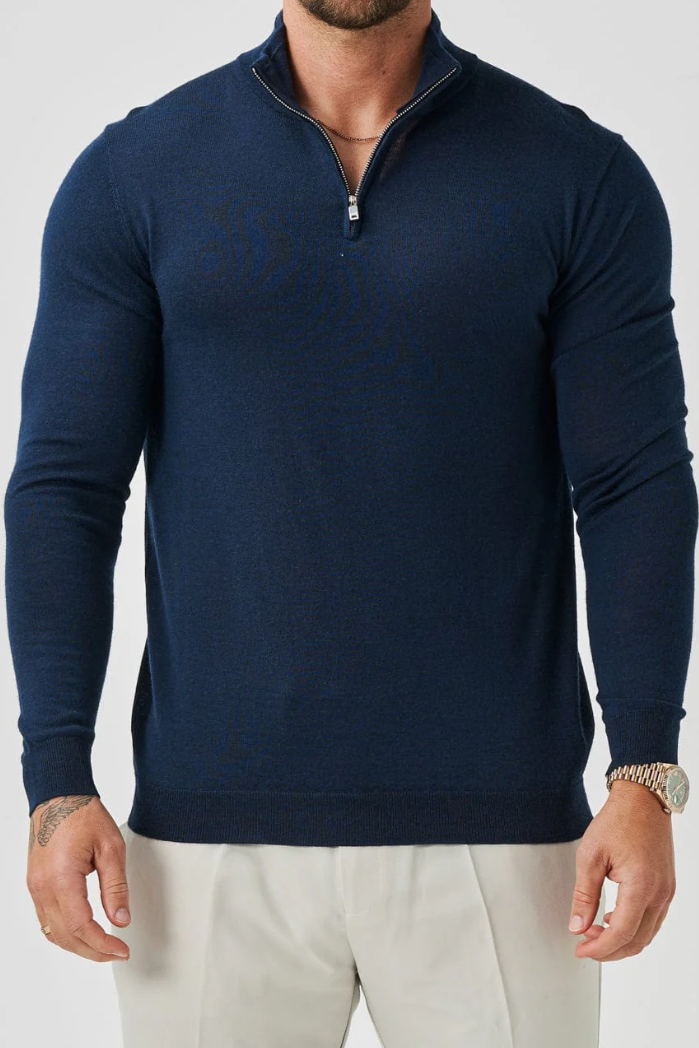 Knit Sweater with Slim Fit