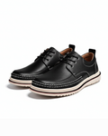 Leather Derby Shoes with Contrast Stitching