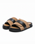 Suede Slides with Cushioned Insole
