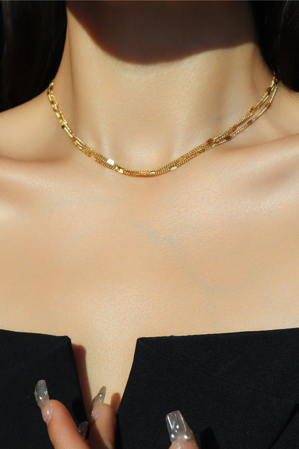Statement Gold Plated Seraphina Necklace